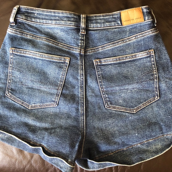 American Eagle Stretch Highest Rise Mom Shorts Size 4 - Picture 4 of 5